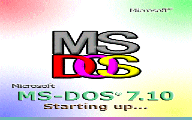 File:MS-DOS 7.1 Boot Screen.png