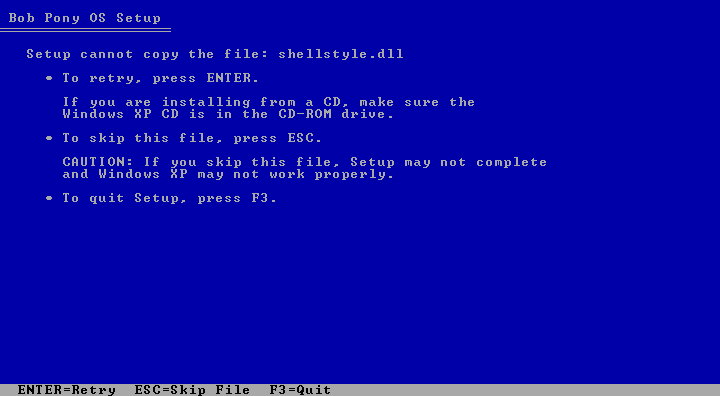 File:XP BobPonyOS Beta 1 shellstyle.dll Error.png