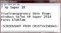 "7 Xp Super 18" TrueTransparency skin