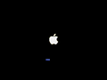 The Mac-style boot screen.