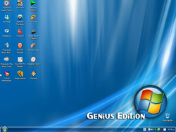 The desktop of Windows Vista Genius