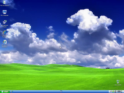 The desktop of Windows Light XP 2008