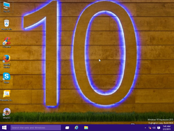 The desktop of Windows 10 Impressive 2015