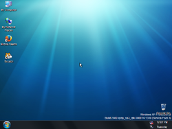 The desktop of Windows XP Super-Lite