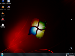 The desktop of Windows Extreme Se7en 2010
