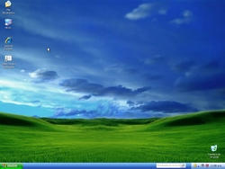 The desktop of Windows XP Ruby 2040