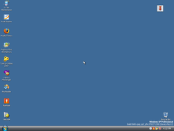 The desktop of Windows XP Extreme 2008