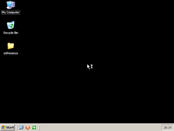 The desktop of MicroXP