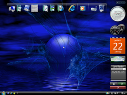 The desktop of Pliek Windows XP 3.06