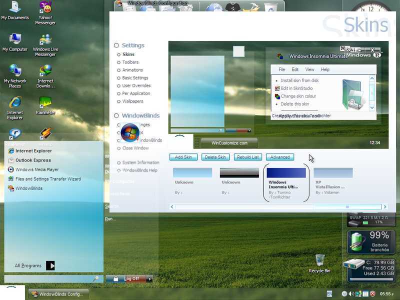 File:XP Ramez XP v1.5 Windows Insomnia Ultimate WindowBlinds skin.png
