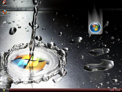 The desktop of Windows Pure XP 2012
