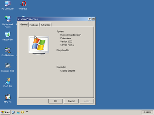 Gena XP Live CD Lite System Properties.png