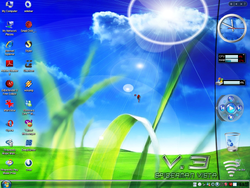 The desktop of Windows Spiderman Vista V3