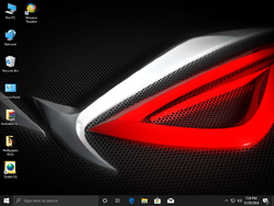 The desktop of Republic Of Gamers Windows 10 21H1