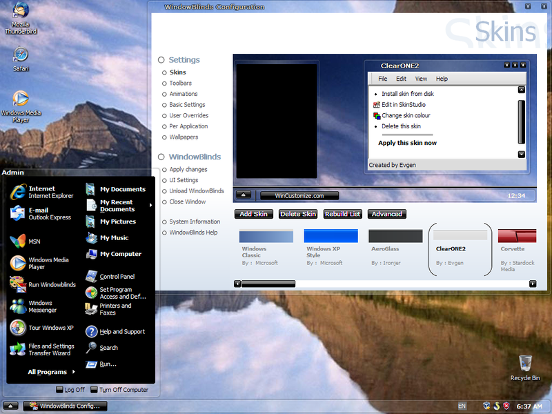 File:XP OSX Leopard ClearONE2 WindowBlinds skin.png