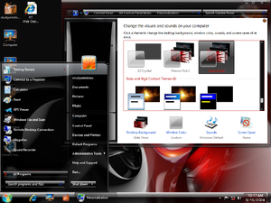 W7 Fire Edition 2011 Xtreme Red theme.png