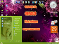 Start menu ("GENIUS22" theme)