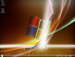 The desktop of Windows 7 by Cocos