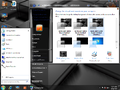 "SEVEN AERO SHINE BLACK TASKBAR ORIGINAL 2" theme