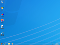 The desktop of Windows 2010