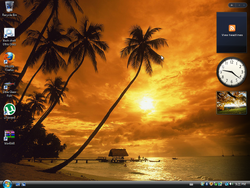 The desktop of Windows Vista Ultra Glass 2021 Edition