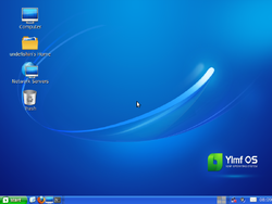 The desktop of YLMF OS 3.0