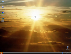 The desktop of Windows XP Egyroz 2011 V2