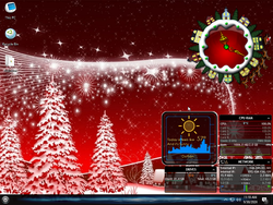 The desktop of Windows 10 Christmas 2022 LTSC