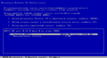 A screenshot of the Windows XP Zver CD text setup.