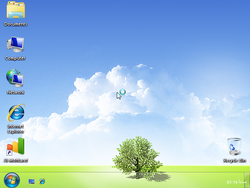 The desktop of Windows Al-Mohtaref