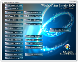 Vista Eternity2009 Essential Softwares.png