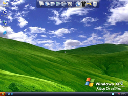 The desktop of Windows XP KingoOo Edition