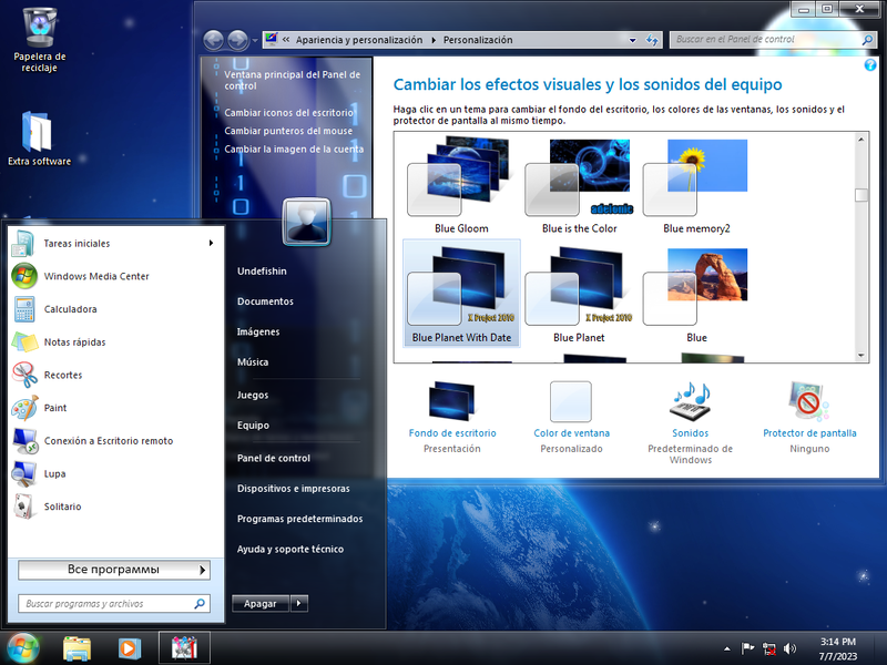 File:W7 Infinium Edition Blue Planet With Date Theme.png