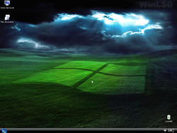 The desktop of Windows XP LSD 3.7