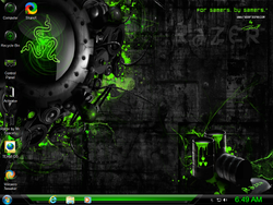 The desktop of Razer Edition 2022 Windows 7 SP1