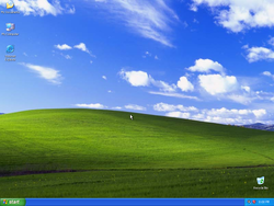 The desktop of Windows XP3 Seven