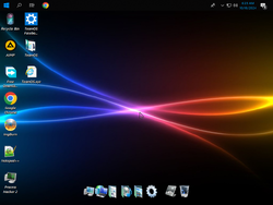 The desktop of Windows 10 Dynamic Pro