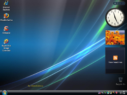 The desktop of Windows XP VistaVG
