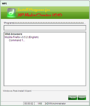 XP DLC XP Media Center Edition 2010 3.6 Autorun - WPI Install.png