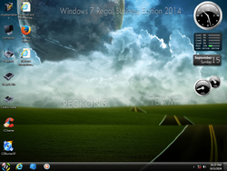 The desktop of Windows 7 Regal Business Edition 2014 x64