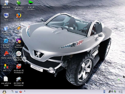 The desktop of a fresh install of Crystal XP 2006