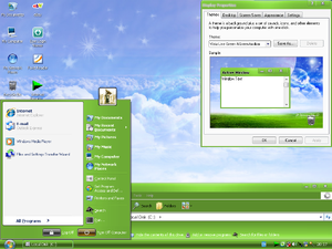 DanceXP 2009 Vista Live Green NGreen toolbar Theme.png
