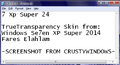 "7 Xp Super 24" TrueTransparency skin