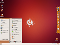 Start menu ("Ubuntu" theme ("ClearLooks" theme))
