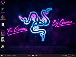 The desktop of Gamers Edition Windows 10 21H1