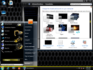 W7 Fire Edition 2011 Caterpillar theme.png