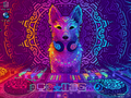 "Neon Crystal Fox" theme