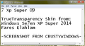 "7 Xp Super 09" TrueTransparency skin