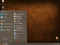 Start menu ("Ubuntu's NewHuman" theme)