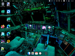 The desktop of Windows 10 Aviation Edition